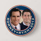 Romney-Ryan 2012 Kampagnen-Knopf Button (Vorderseite)