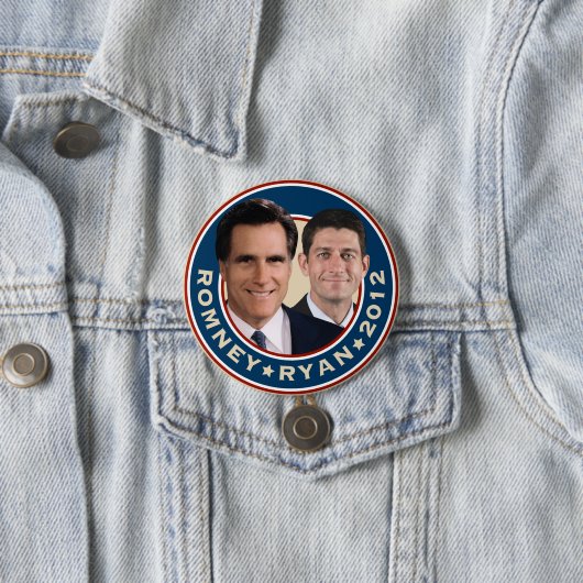 Romney-Ryan 2012 Kampagnen-Knopf Button (Beispiel)