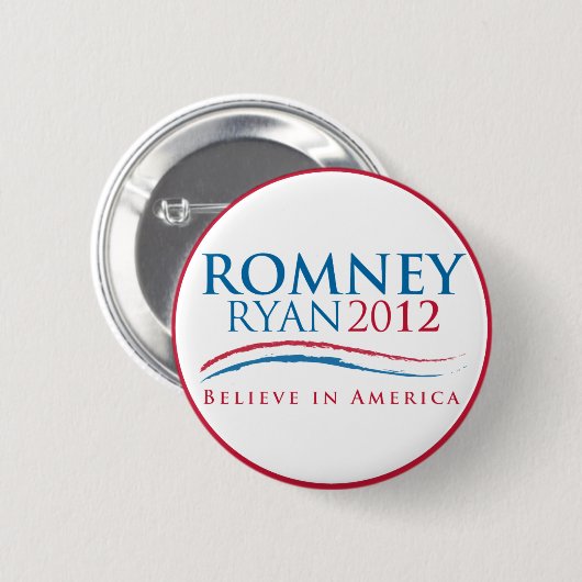 Romney-Ryan 2012 Knopf Button (Vorne & Hinten)