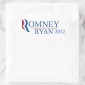 Romney Ryan 2012 Oval Sticker (Tasche)