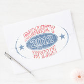 Romney Ryan 2012 Ovaler Aufkleber (Umschlag)