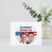 Romney Ryan 2012 Postkarte (Stehend Vorderseite)