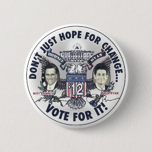 Romney Ryan 2012 zwei ging Eagle Jugate voran Button