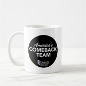 Romney Ryan Amerika Come-back-Team rund Kaffeetasse (Links)