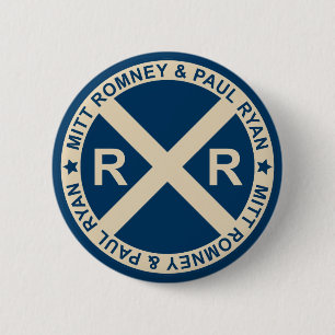 Romney Ryan amerikanischer Kreuzungs-Knopf Button