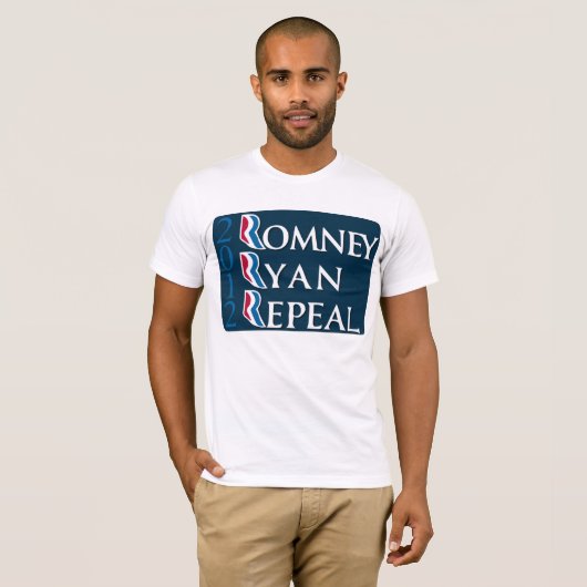 Romney Ryan Aufhebung Obamacare T - Shirt (Vorne ganz)
