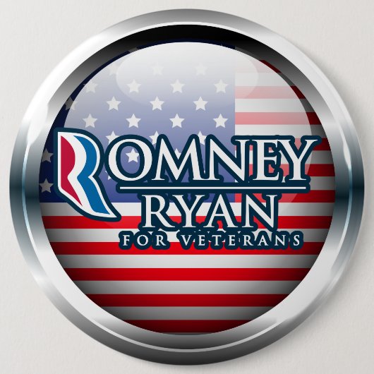 Romney Ryan für Veteranen-Knöpfe 2 Button (Vorderseite)