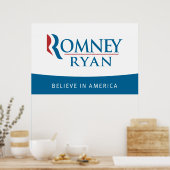 Romney Ryan glaubt an America Poster (Küche)
