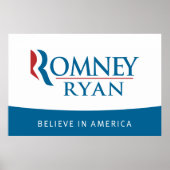 Romney Ryan glaubt an America Poster (Vorne)