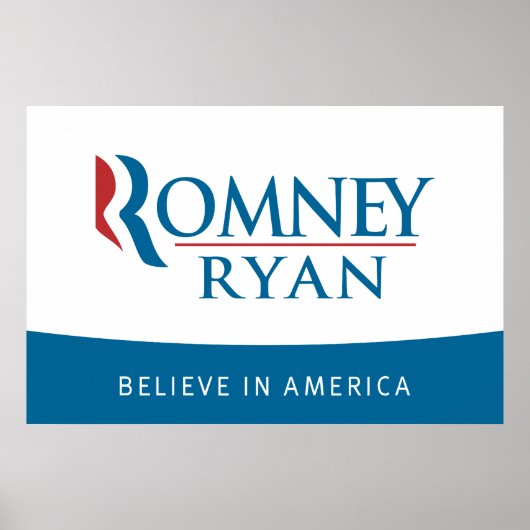 Romney Ryan glaubt an America Poster (Vorne)