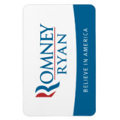 Romney Ryan glaubt an Amerika Flexi Magnet (Vertikal)