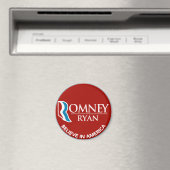 Romney Ryan glaubt an Amerika Runde Red Magnet (In Situ (Geschirrspüler))