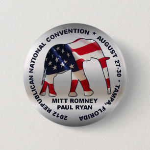 Romney Ryan GOP-Vereinbarung 2012 Button