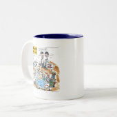 Romney/Ryan Health Care Funny Gifts & T-Shirts Zweifarbige Tasse (Vorderseite Links)