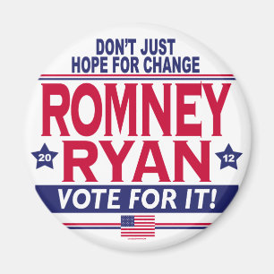 Romney Ryan Hoffnungs-Änderung Magnet