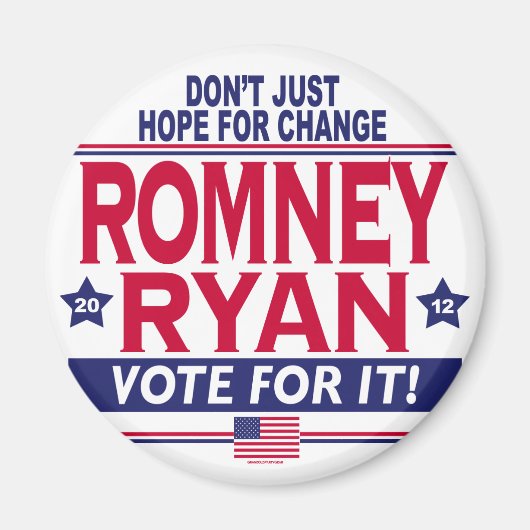 Romney Ryan Hope Change Magnet (Vorne)