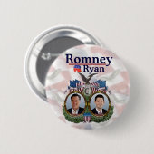 Romney Ryan Jugate 2012 Button (Vorne & Hinten)