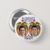 Romney Ryan Jugate Button (Vorne & Hinten)