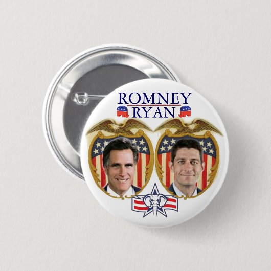 Romney Ryan Jugate Button (Vorne & Hinten)