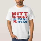 Romney Ryan Laufabstimmungs-Gewinn T-Shirt (Vorderseite)
