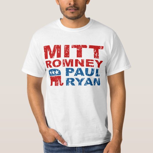 Romney Ryan Laufabstimmungs-Gewinn T-Shirt (Vorderseite)