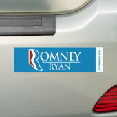 Romney Ryan Logo-Autoaufkleber hellblau Autoaufkleber (Auf Auto)