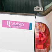 Romney Ryan Logo-Autoaufkleber-Rosa Autoaufkleber (Auf Lkw)