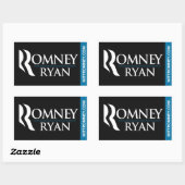 Romney Ryan Logo Sticker Black (Blatt)
