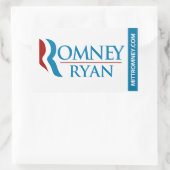 Romney Ryan Logo Sticker Rectangle White (Tasche)