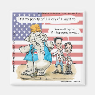 Romney & Ryan Meine Party Lustige Geschenke & Kart Magnet