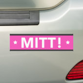 Romney Ryan MITT! Autoaufkleber (Rosa) (Auf Auto)
