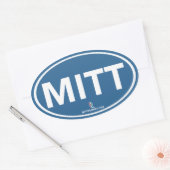 Romney Ryan Mitt Sticker Oval (Blau) (Umschlag)