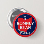 Romney Ryan OHIO Button (Vorne & Hinten)