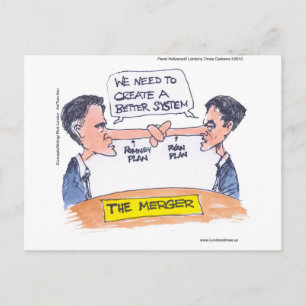 Romney Ryan Pinocchio Fusion Lustige Geschenke & T Postkarte