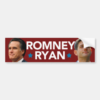Romney Ryan Porträt-Autoaufkleber Autoaufkleber