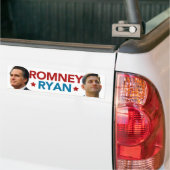 Romney Ryan Porträt-Autoaufkleber (weiß) Autoaufkleber (Auf Lkw)