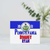 Romney Ryan Postkarte (Stehend Vorderseite)