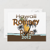 Romney Ryan Postkarte (Vorne/Hinten)