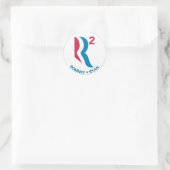 Romney Ryan R Squared Runder Aufkleber (Tasche)