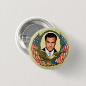Romney Ryan Retro Button (Vorne & Hinten)