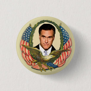 Romney Ryan Retro Button
