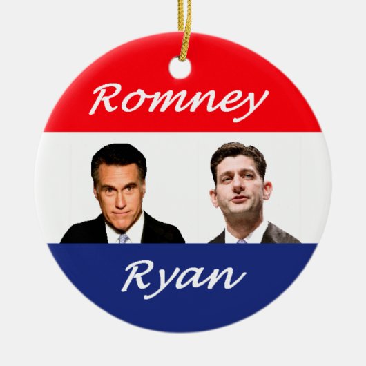 Romney Ryan Retro Keramikornament (Vorne)