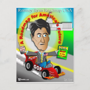 Romney Ryan Roadmap Postkarte