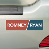 Romney Ryan rot, weißer, blauer Autoaufkleber (Auf Auto)