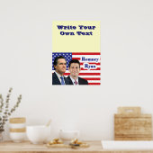 Romney Ryan - Schreiben Sie Ihren eigenen Text Poster (Küche)