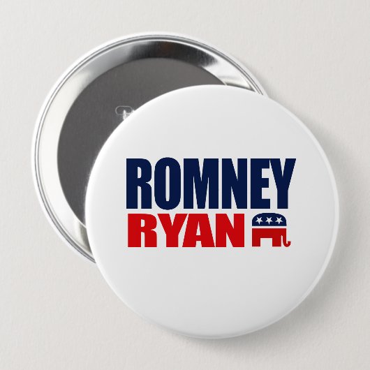 ROMNEY RYAN TICKET 2012.png Button (Vorne & Hinten)