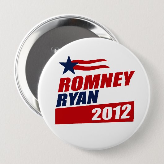 ROMNEY RYAN VP STAR BANNER.png Button (Vorne & Hinten)