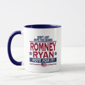 Romney Ryan wirkliche Hoffnung 2012 Tasse (Links)