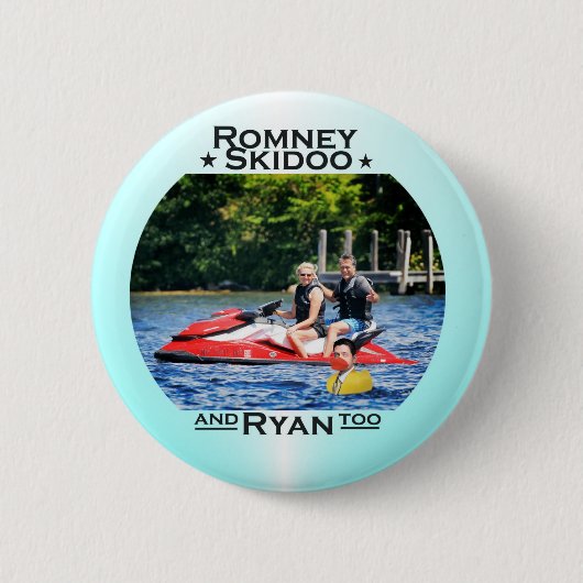 Romney Skidoo u. Ryan, auch Button (Vorderseite)