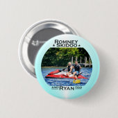 Romney Skidoo u. Ryan, auch Button (Vorne & Hinten)